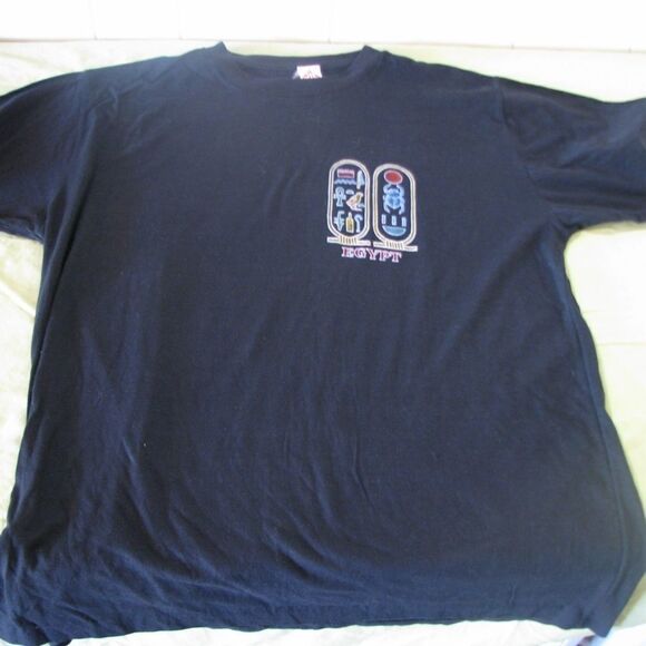 Vintage Egypt Heiroglyphics T-Shirt - Picture 2 of 4